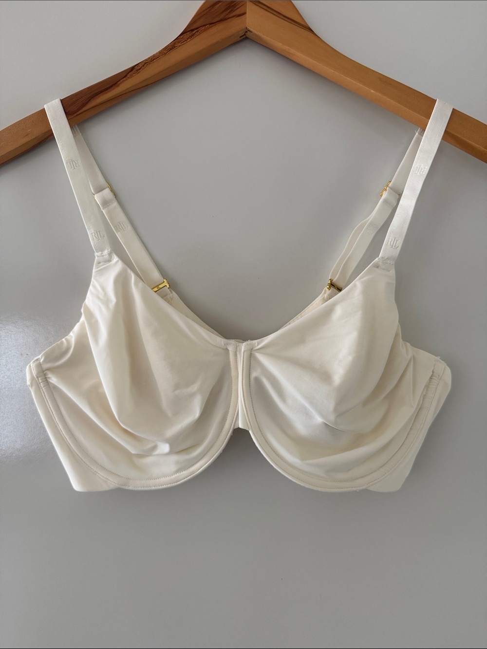 Lauren Ralph Lauren Classic Underwire Bra Womens 38D Cream